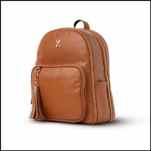 Essential oils leather  backpack